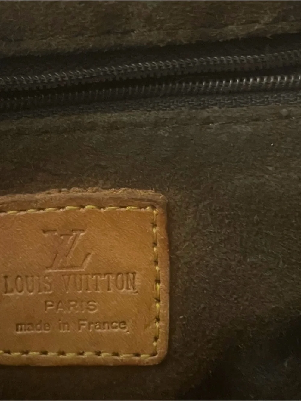 Vintage 1980’s Louis Vuitton Monogram Canvas Shoulder Bag Brown And Tan